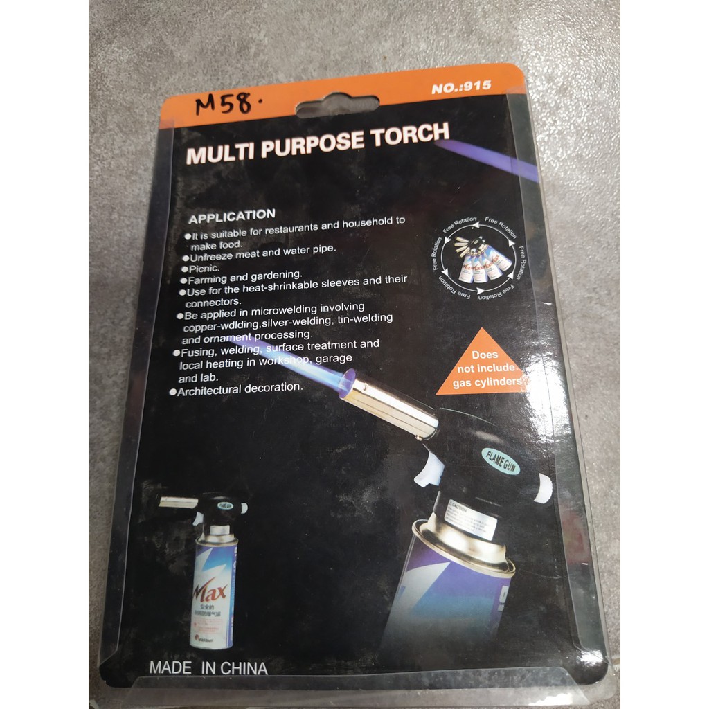 Đèn khò ga, đầu khò ga mini tự động mồi -khò béo - 1300 deg.C