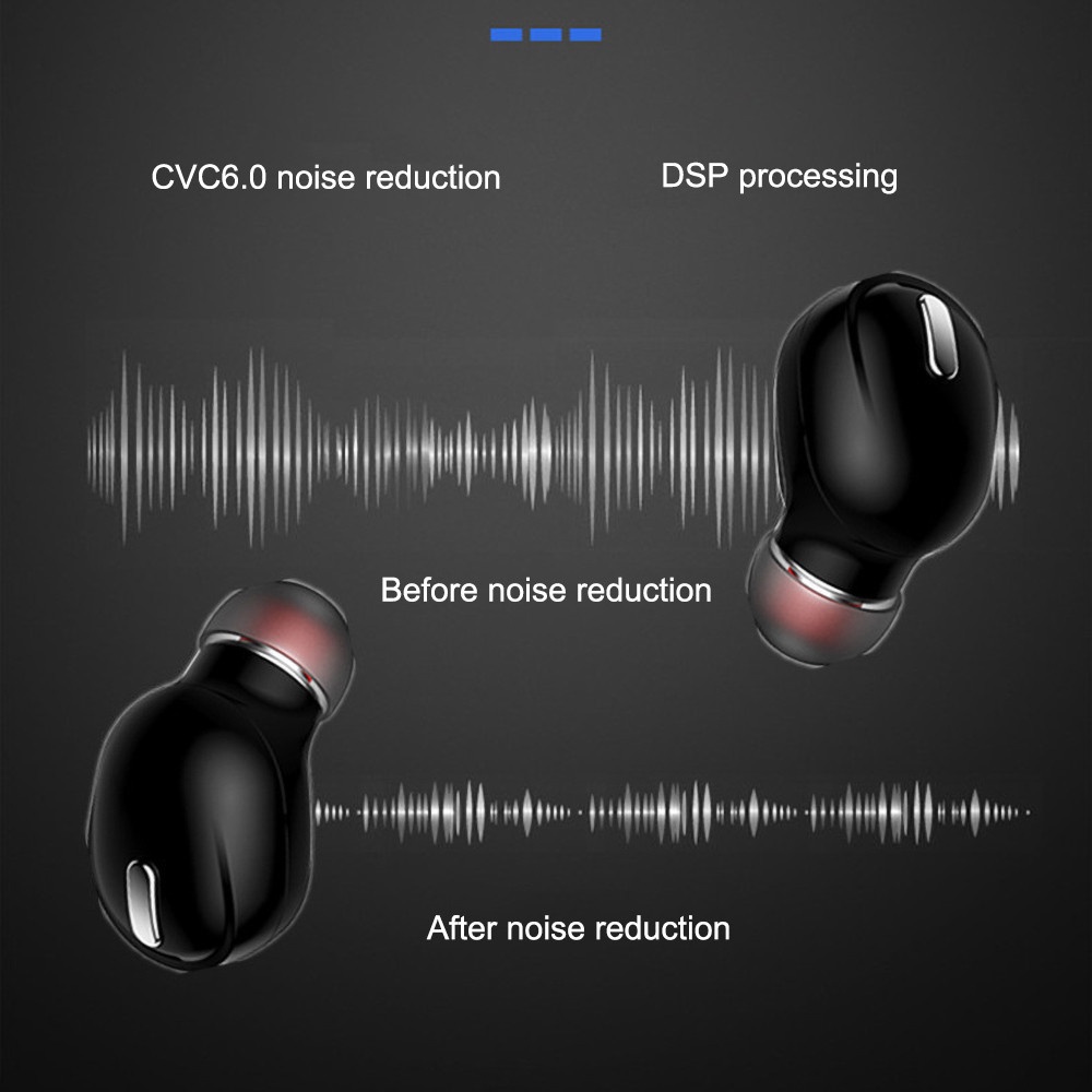 Tai Nghe Nhét Tai X9 TWS Bluetooth 5.0 Không Dây Âm Thanh 3D Có Micro Chất Lượng Cao