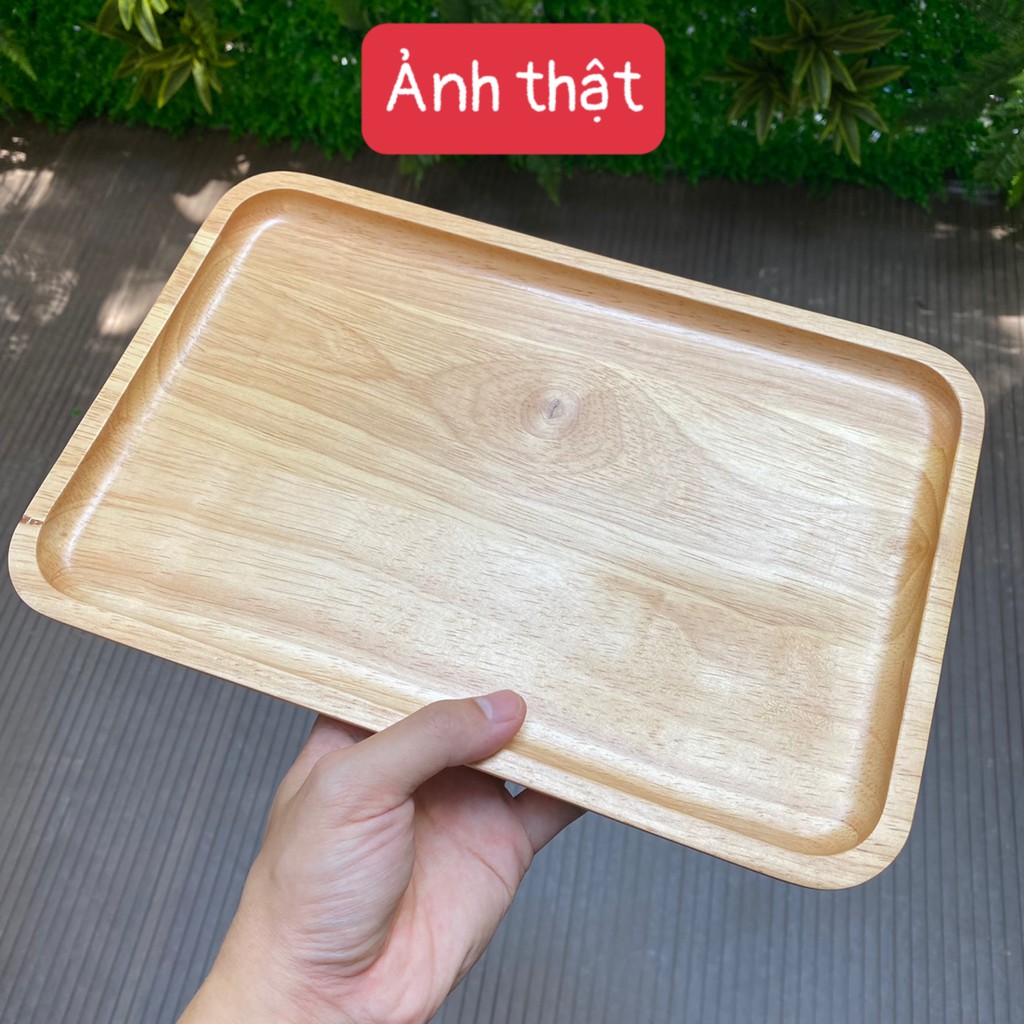 Khay gỗ BAMBOOO ECO khay đựng đồ trang trí cách nhiệt chống dinh phong cách Bắc Âu