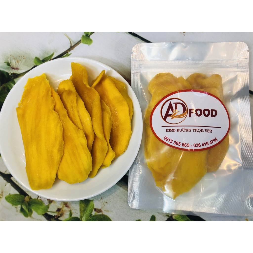 200g xoài sấy dẻo không tẩm thêm đường chua ngọt thơm ngon