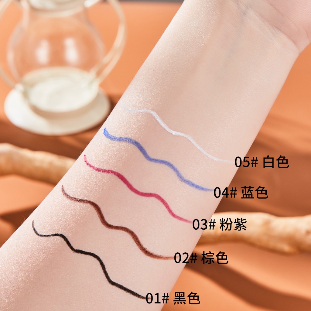 Bút Kẻ Mắt Dạng Gel Mịn Màu Đen / Nâu Lâu Trôi Chống Thấm Nước NO.8044