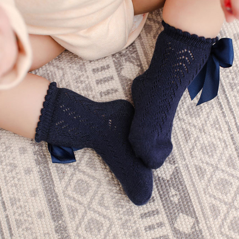 Vớ Phối Nơ Xinh Xắn Cho Bé Gái