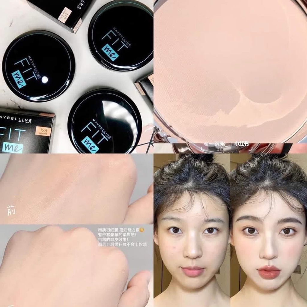 Phấn Phủ Maybelline Fit Me Mịn Lì Chống Nắng 12H Matte Poreless Powder SPF28 PA+++