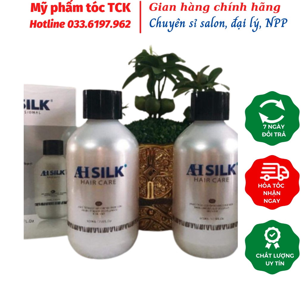 [Chính Hãng] Phục Hồi Tóc Cao Cấp Ahsilk phục hồi tóc hư tổn tóc nát tóc đã làm qua hoá chất 500ml