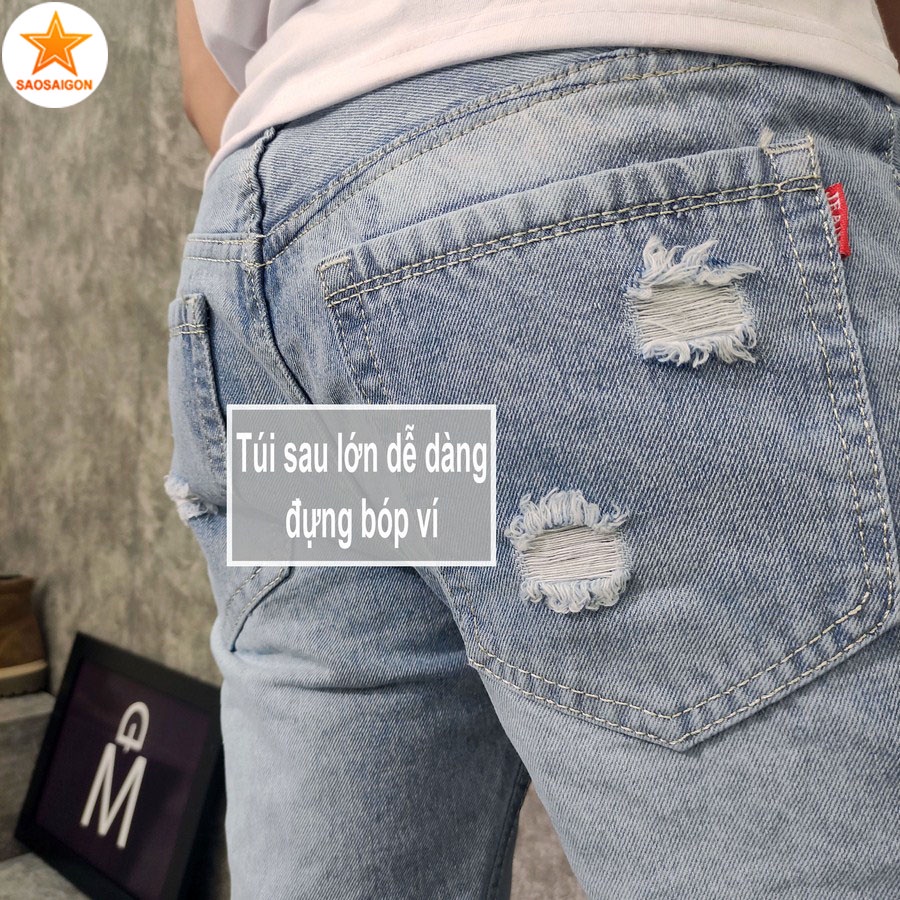 Quần short nam [ HÌNH THẬT ] jean đẹp chuẩn siêu bền SG416 Saosaigon | BigBuy360 - bigbuy360.vn