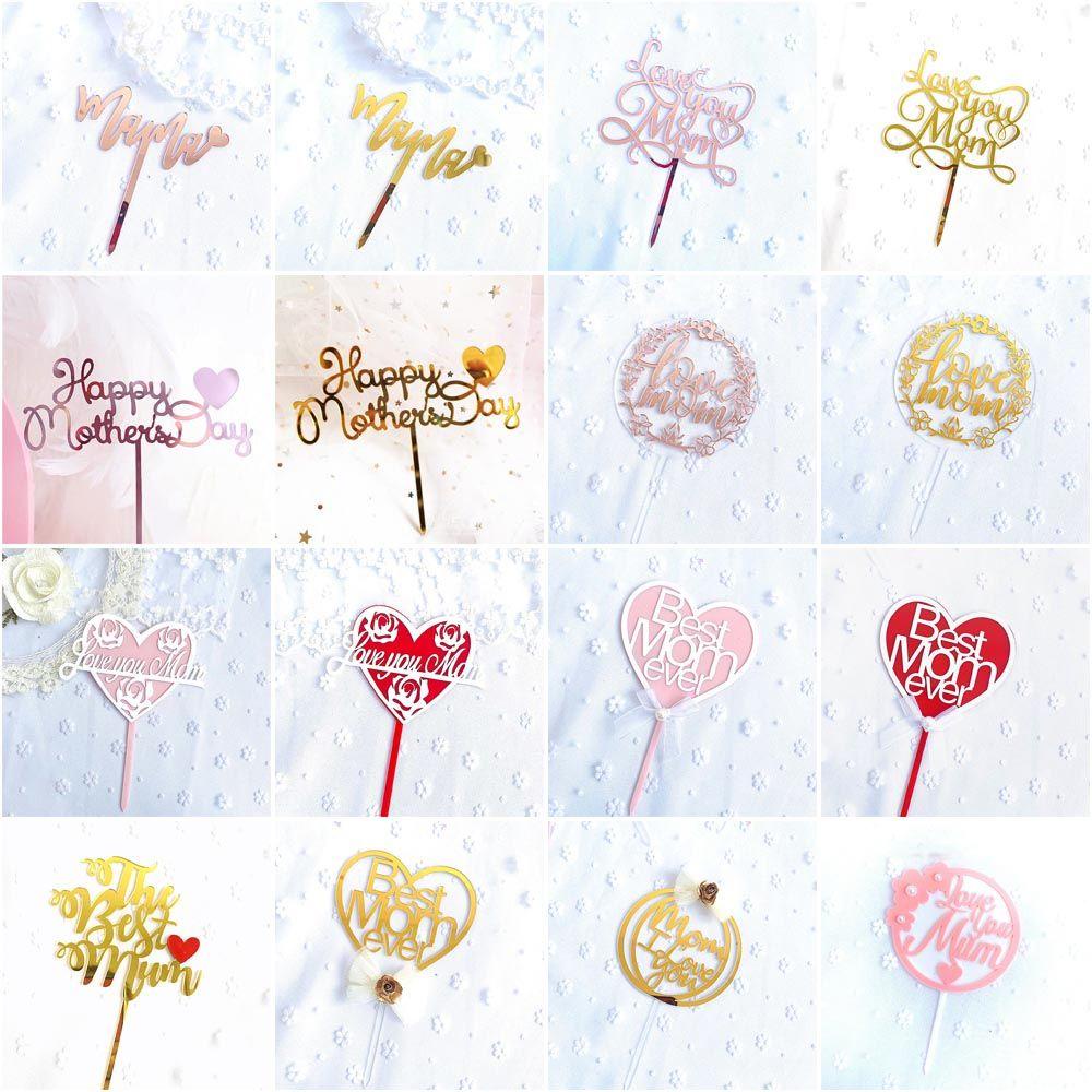 .Phụ Kiện Trang Trí Bánh Kem Chữ Happy Mother 's Day