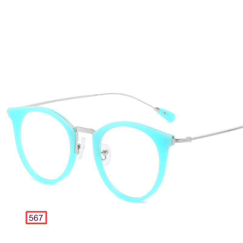 Mắt Kính Gọng Cận Cao Cấp 567 Form Mắt Mèo Nhiều Màu Siêu Đẹp - Hazo