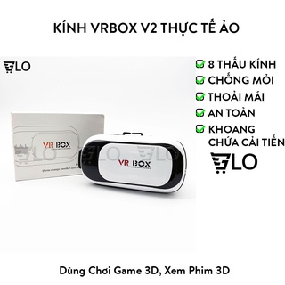 Hình ảnh Kính Thực Tế Ảo VR BOX Phiên Bản 2.0, Xem Phim 3D VRBOX V2 Cho Điện Thoại Màn Hình Từ 3.5