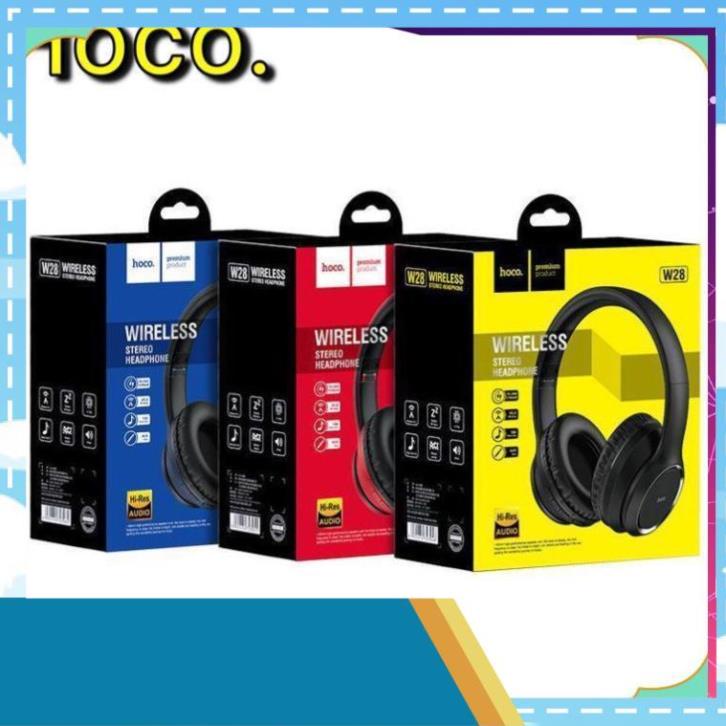 Tai Nghe ChụpTai W28  Bluetooth HOCO Cao cấp, Dung Lượng Pin 250mAh Cho Máy Tính Laptop PC