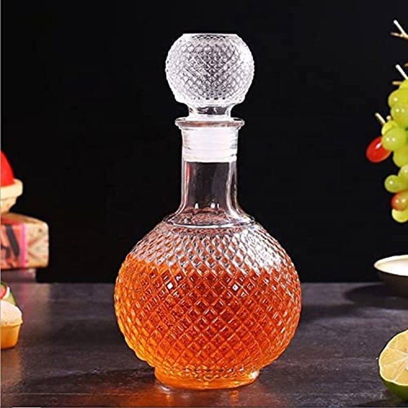 Bình Ngâm Rượu Thủy Tinh Pha Lê 800ML - 1000ml Bình rượu kim cương Thiết kế sang trọng tinh tế