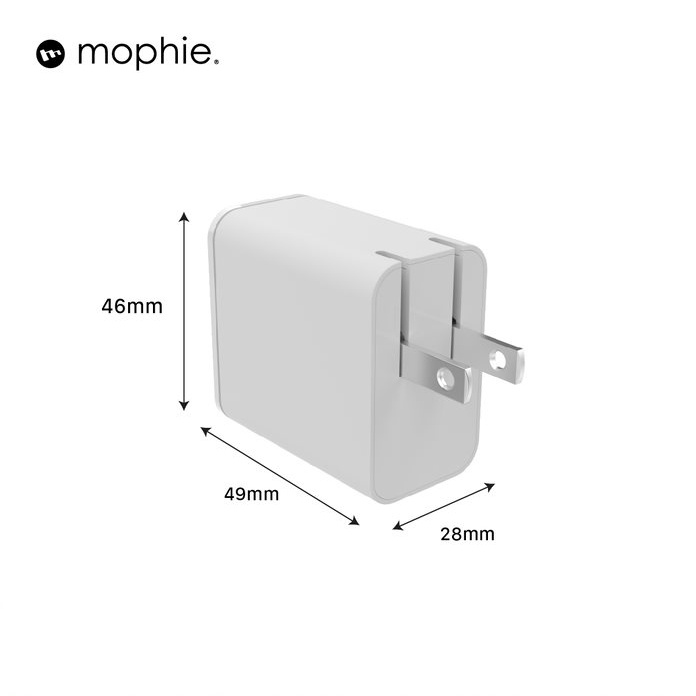 Sạc nhanh Mophie Power Delivery 45W GaN (Hỗ trợ chuẩn sạc PD, PPS,...)