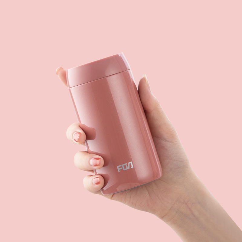 Bình Nước Giữ Nhiệt Mini Bằng Thép Không Gỉ 316 Thiết Kế Dễ Thương Cho Nữ