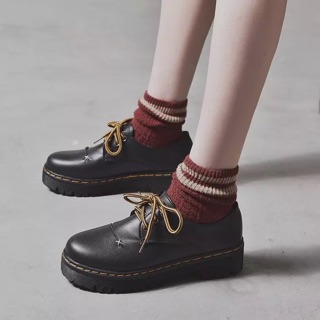 (Sẵn 37) Giày Ulzzang dây nâu oxford MS29907