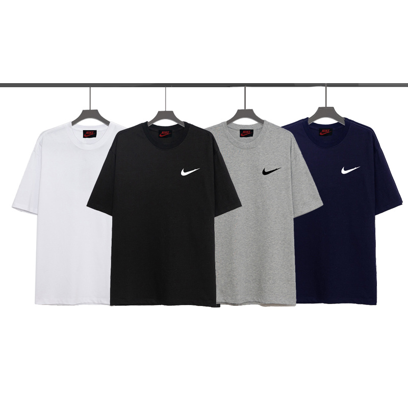 Áo thun tay ngắn cổ tròn form rộng chất liệu cotton NK7 #