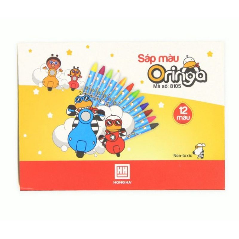Sáp màu Oringa Hồng Hà 12 màu