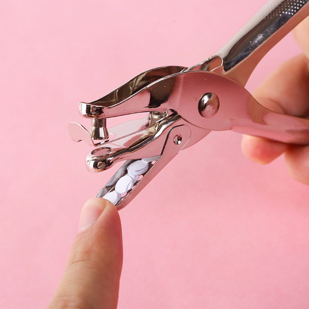 Dụng Cụ Bấm Lỗ Giấy Bằng Kim Loại Nhiều Màu 6mm