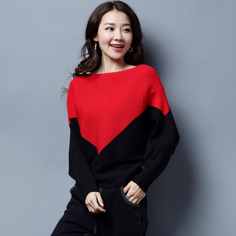 Áo Sweater Cánh Dơi Cổ Tròn Dáng Rộng Phong Cách Hàn Quốc Mới