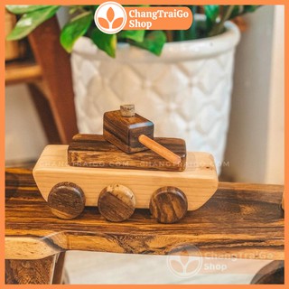 Đồ chơi gỗ, Xe tăng chiến đấu, đồ chơi mô hình Chàng Trai Gỗ.