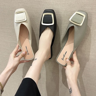 Dép Bít Mũi Thời Trang Mùa Hè Phong Cách Hàn Quốc Cho Nữ