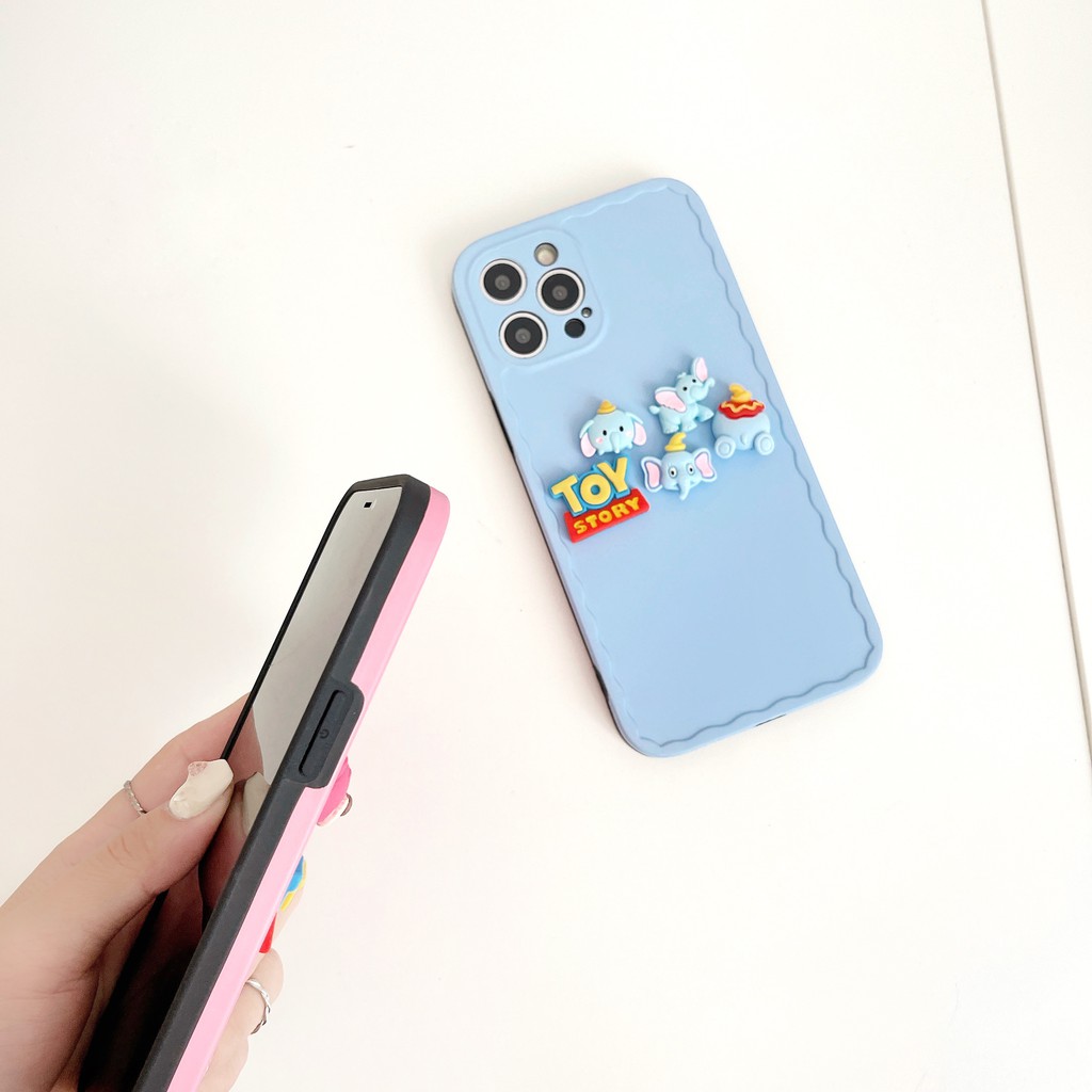 Ốp Lưng Mềm In Hình Voi Dumbo / Dâu Tây Cho Iphone 7 8 X Xs Xr Xs Max 7plus 8plus 11 11 Pro 11 Pro Max 12 12 Pro 12 Pro Max