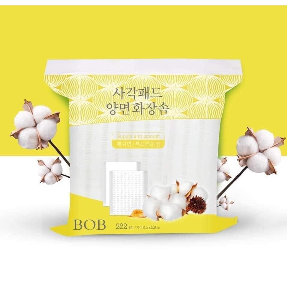 BÔNG TẨY TRANG BOB 222 MIẾNG