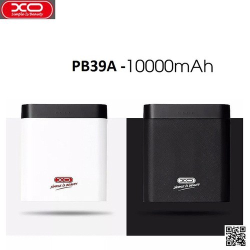 Pin sạc dự phòng 10.000 mAh Đèn Led nhỏ gọn XO PB39