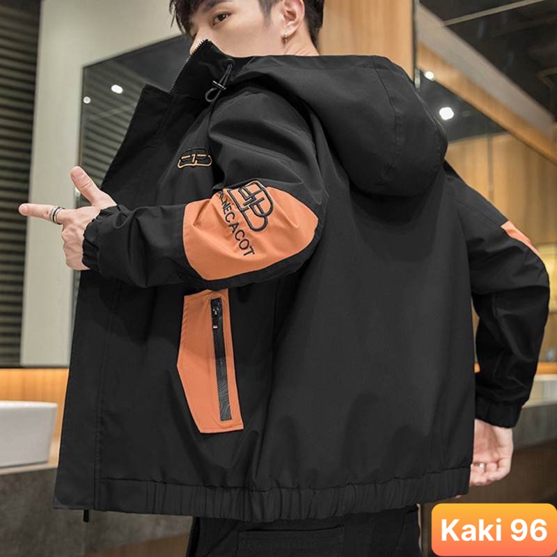 Áo khoác kaki nam nữ chất liệu kaki 2 lớp cao cấp màu xanh đen from dáng bomber tay dài LAVADO33 Nhiều mẫu mới
