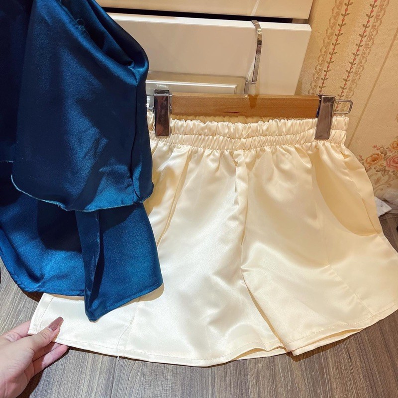 SNU199 - SET NỮ ÁO XANH TẦNG 2S MIX SOOC TRẮNG | BigBuy360 - bigbuy360.vn