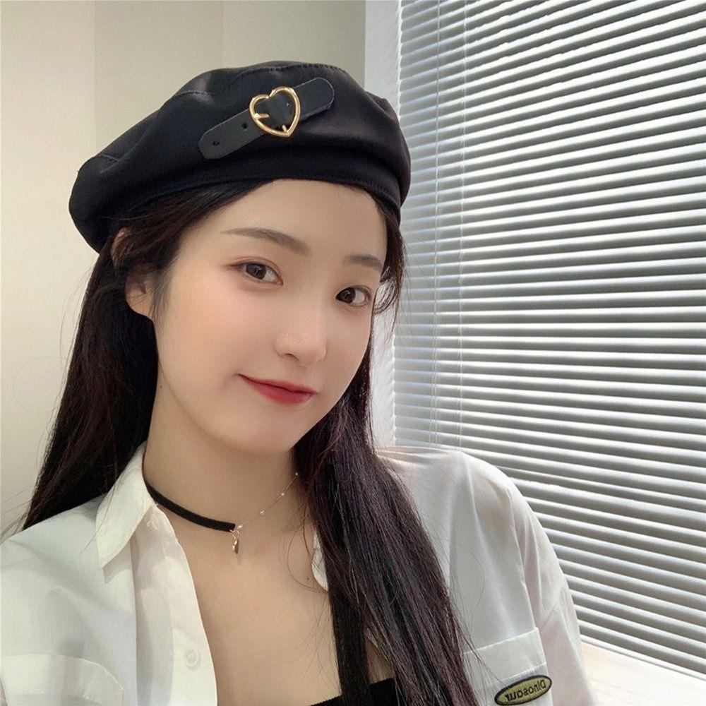 Mũ Beret Da PU 1 Ngăn Thời Trang Cá Tính