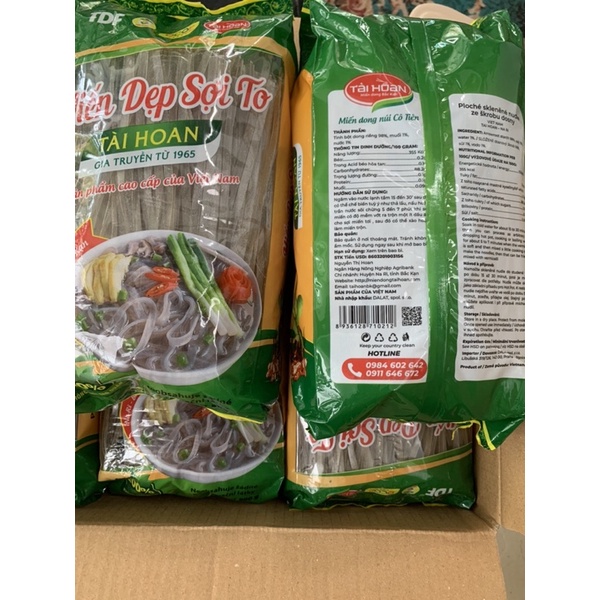 Miến sợi dẹt - miến ăn lẩu  1kg