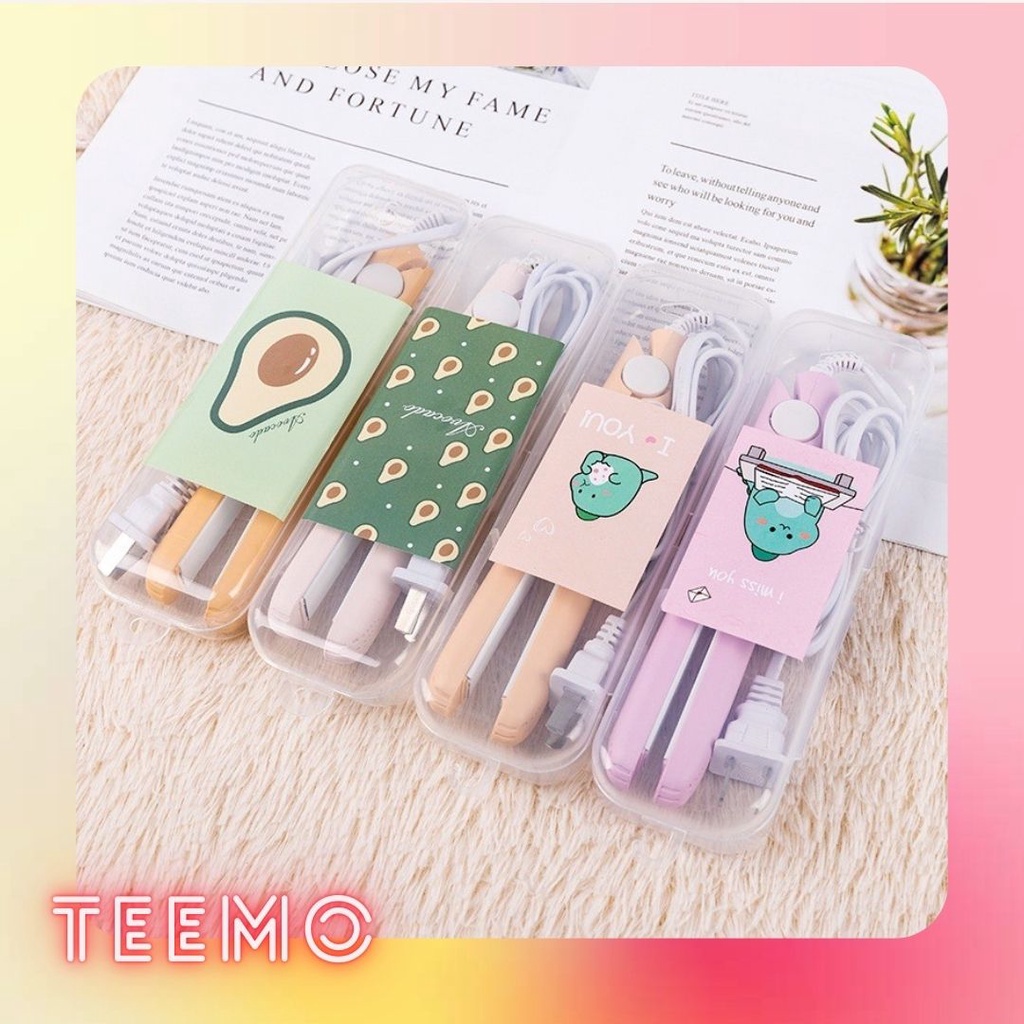 Máy duỗi tóc mini nhiều mẫu cute - Uốn tóc mái bay - Máy dập xù, bấm phồng chân tóc du lịch