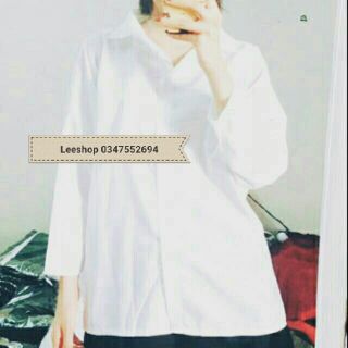 áo sơ mi trắng oversize hàn quốc