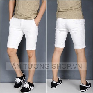 Quần short kaki cao cấp - trắng