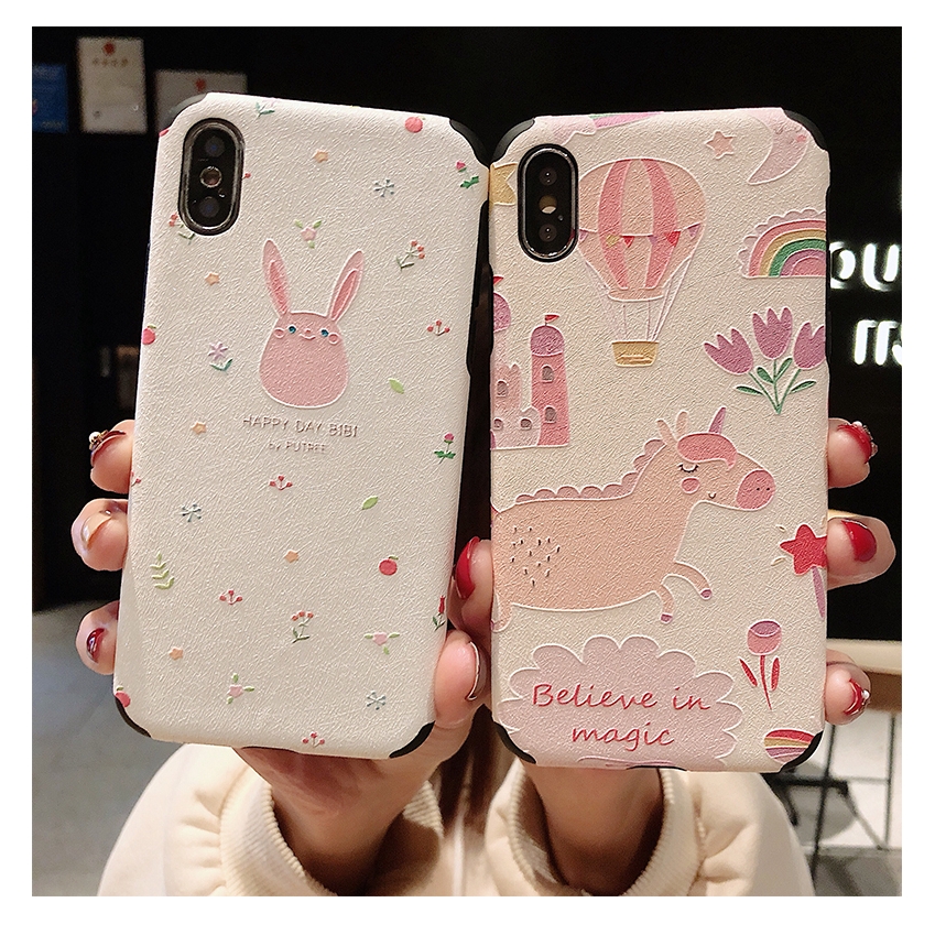 Ốp Điện Thoại Mềm Họa Tiết Hoạt Hình Kiểu Nhật Hàn Dành Cho Iphone 7plus Xr Max 8 | BigBuy360 - bigbuy360.vn