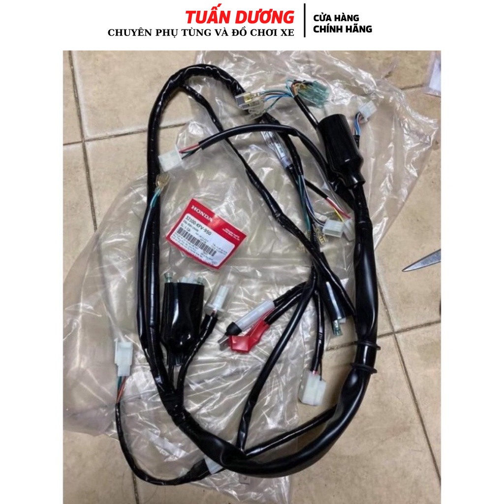 Bộ dây điện xe honda super DREAM hàng chính hãng-lắp cho dream thái và dream việt các đời từ 1993-2013