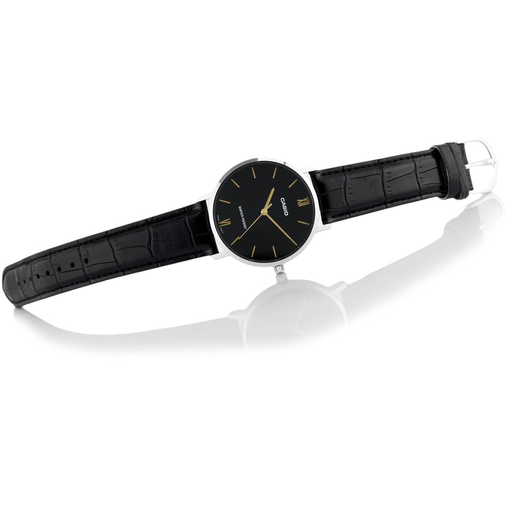 Đồng hồ nam dây da Casio chính hãng Anh Khuê MTP-VT01L-1BUDF