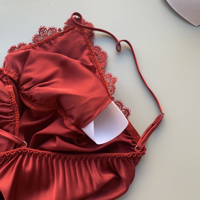 KELLY WANG SX412 bộ ngủ lụa satin cao cấp- đồ ngủ gợi cảm (Có muốt ngực) | BigBuy360 - bigbuy360.vn