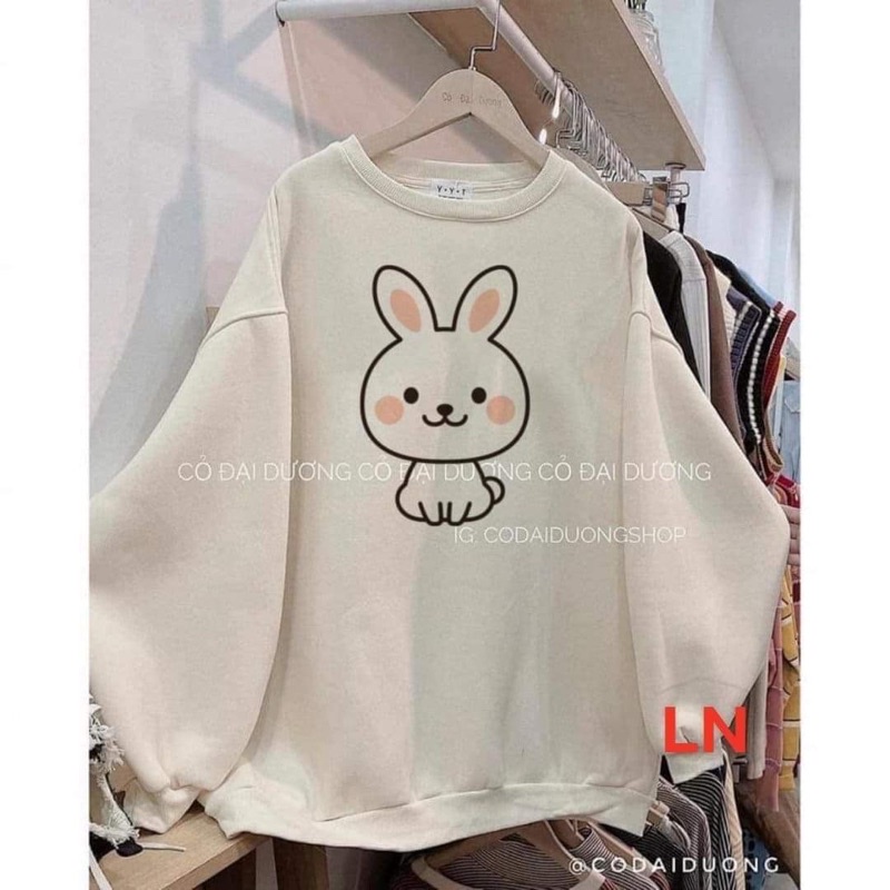 Áo Swt thỏ tai hồng DA6