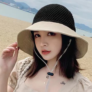 Mũ Tiểu Thư Rộng Vành Đi Biển Thời Trang - Nón Rộng Vành Đính Nơ Siêu Hot 2022 (M6)