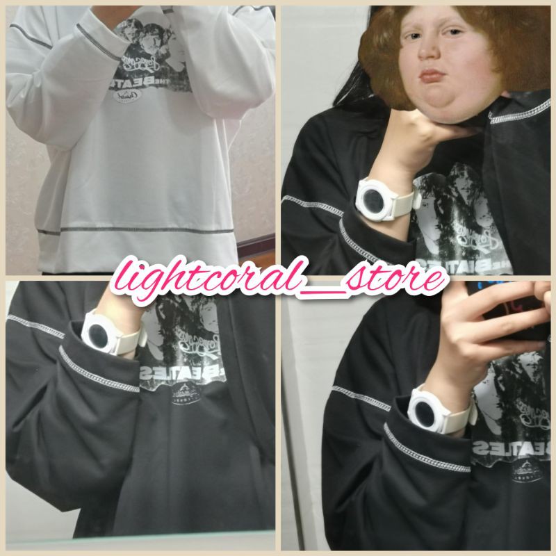 [Order] Áo sweateer nỉ da cá dáng rộng in hình nhóm nhạc chỉ nổi (ảnh thật) | BigBuy360 - bigbuy360.vn