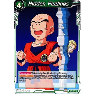 Thẻ bài Dragonball - bản tiếng Anh - Hidden Feelings / BT5-077'