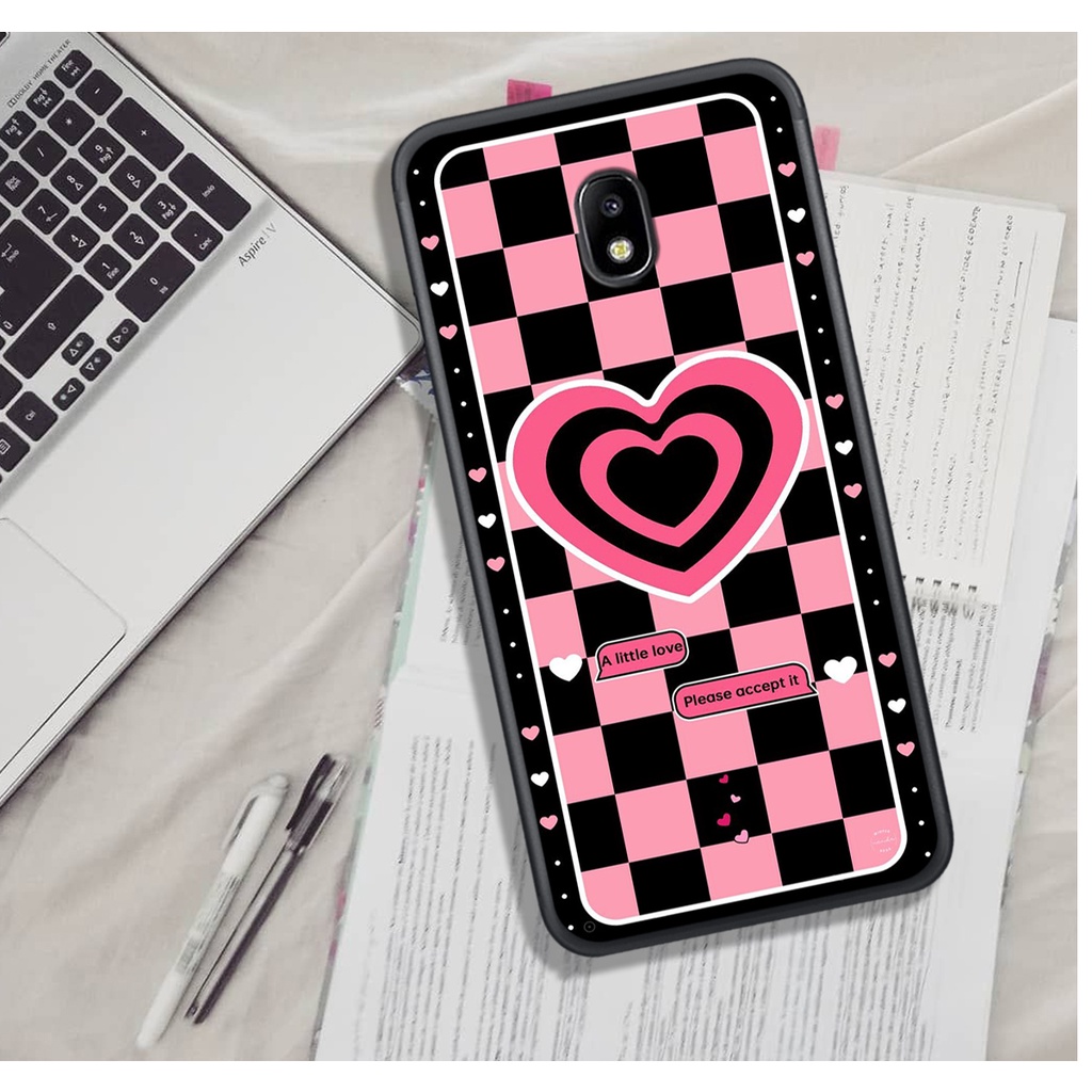 Ốp Lưng Samsung J3 PRO - J5 PRO - J7 PRO - J7 PLUS  , In Hình &quot;Black Heart&quot; Phong Cách Đẹp.