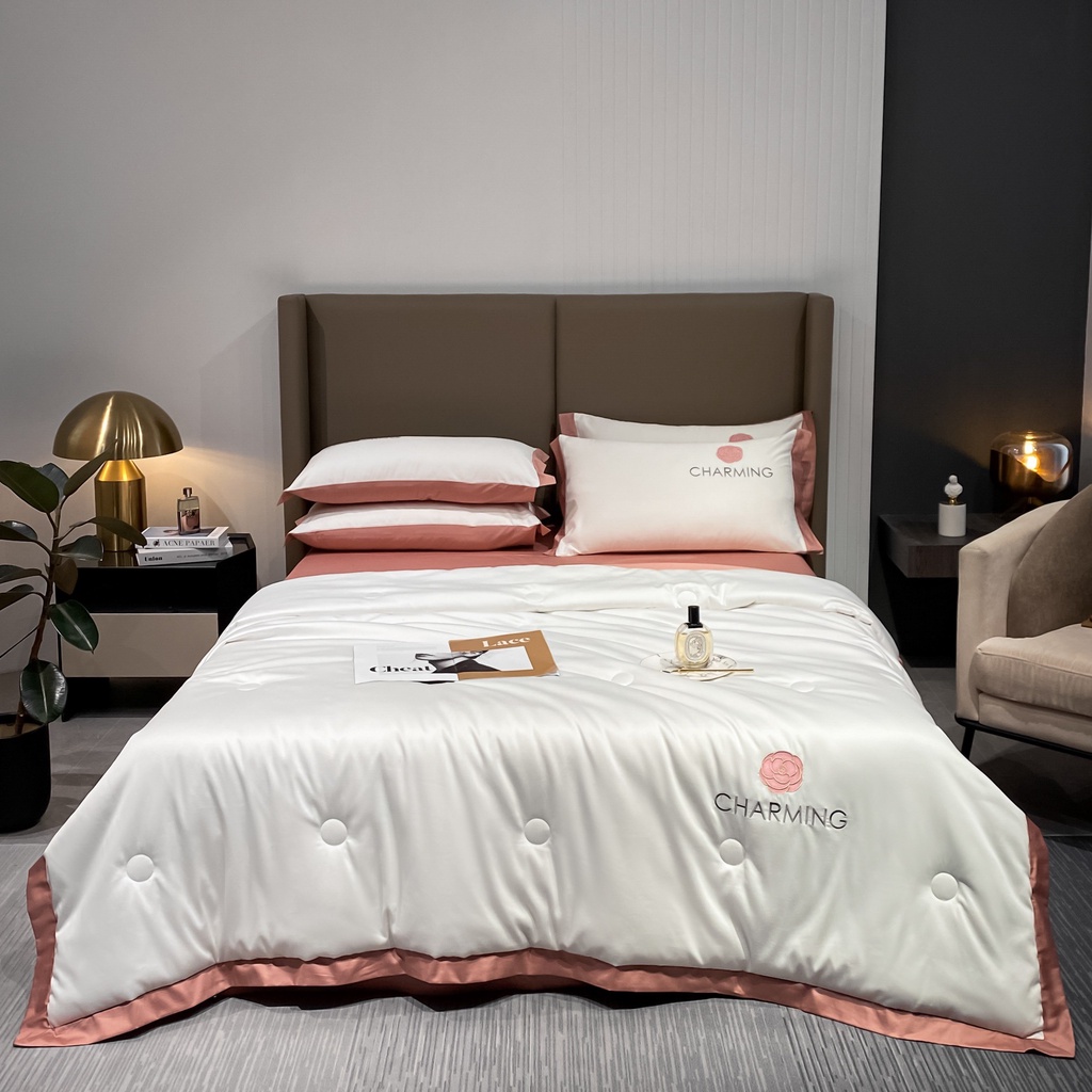 Bộ chăn hè ga gối Lụa Charming Siêu Cấp ETAMI