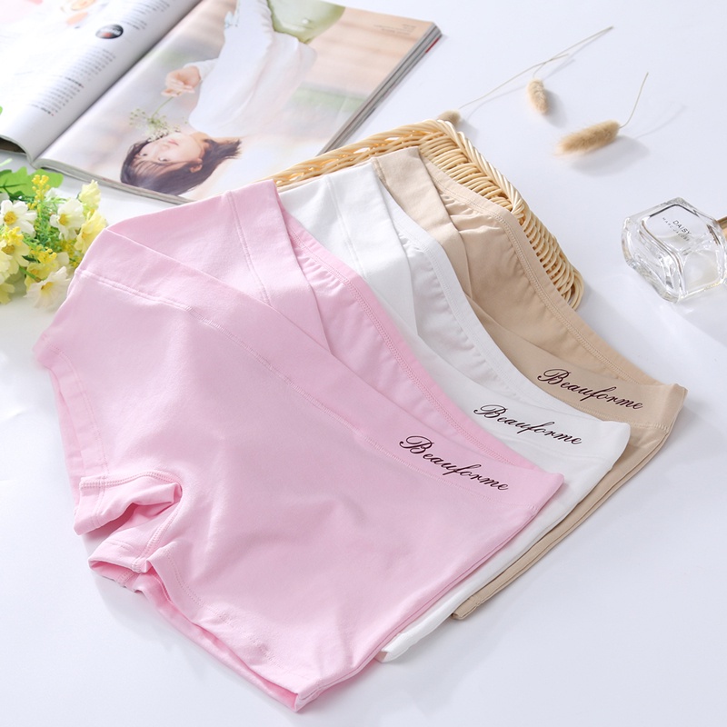 Quần an toàn cho phụ nữ mang thai có size lớn lưng thấp từ cotton và vải thun