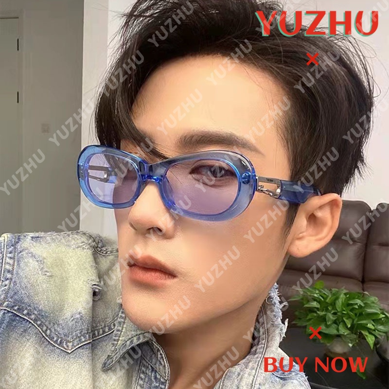 Kính mát gọng oval màu sắc thời trang