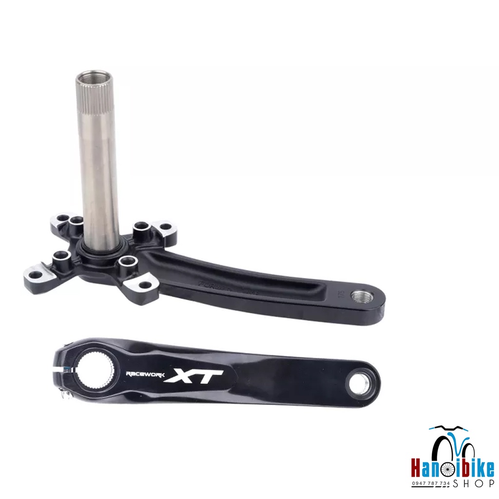 Đùi đĩa xe đạp Racework XT cho MTB 1 tầng 38T kèm BB ép