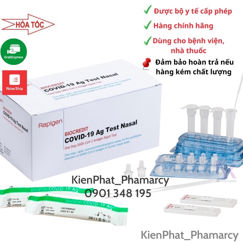 Kit test nhanh Biocredit COVID-19 Ag Test Nasal - Nhập Khẩu Hàn Quốc