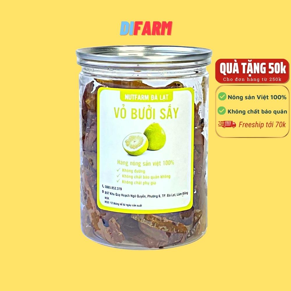 Vỏ bưởi sấy dẻo 400gr NutiFarm trái cây sấy đặc sản đà lạt