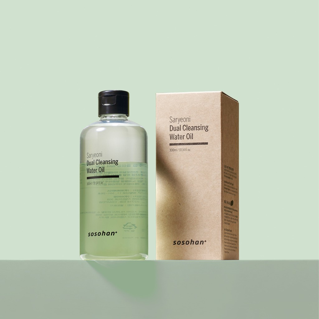 Dầu tẩy trang Sosohan⁺ Saryeoni Dual Cleansing Water Oil 300ml - Date 6/7/2024