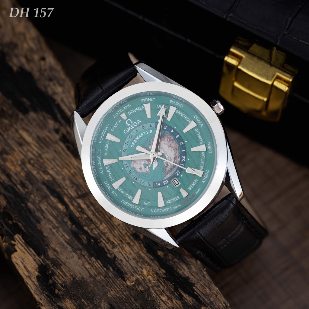 Đồng hồ nam OME dây da cao cấp mặt tròn sang trọng nam tính DH157 shop105